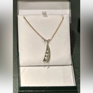 Michael Michaud Pea Pod Necklace and Pendant